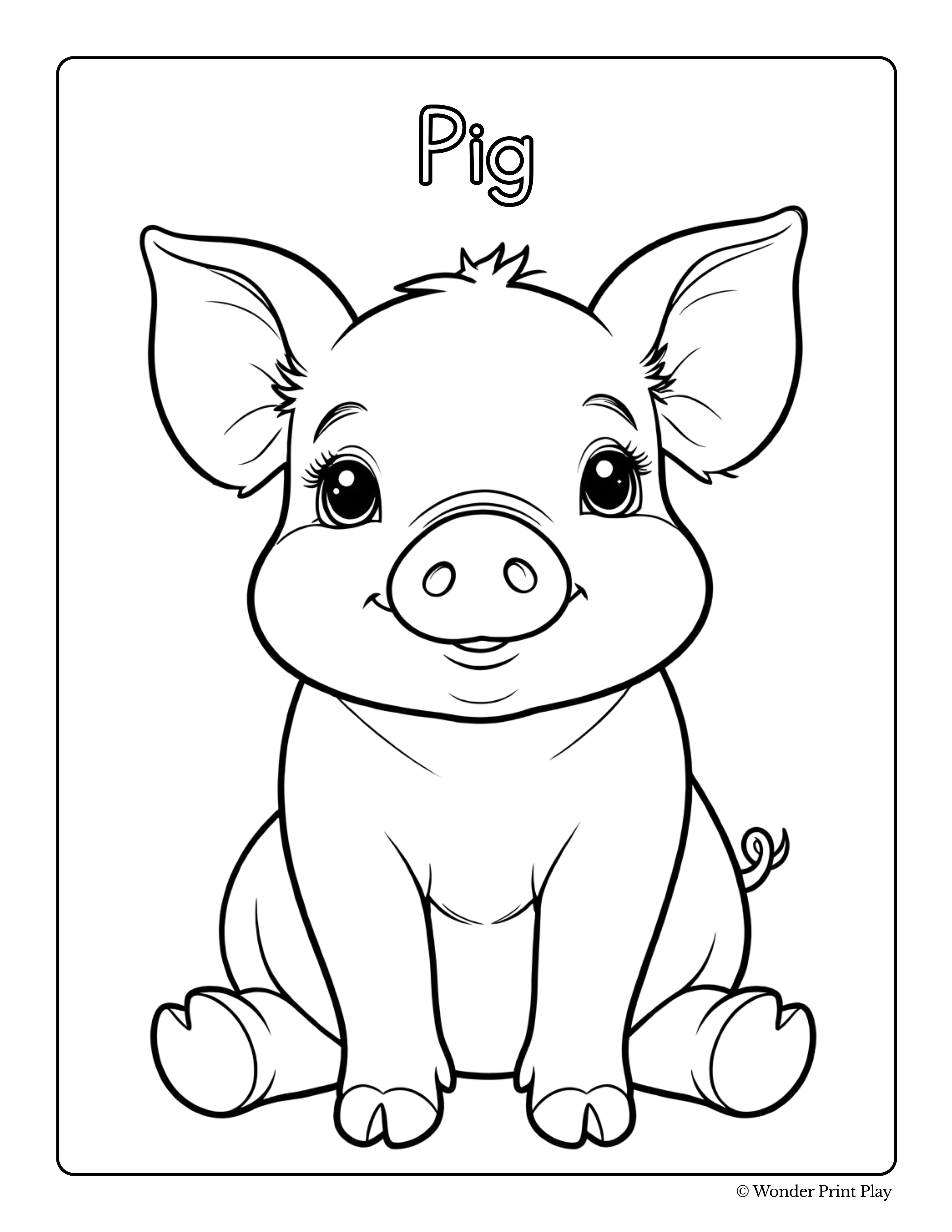 Farm Animal Adventures - Printable Coloring Book ⭐⭐⭐⭐⭐