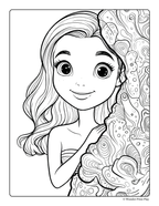 Mermaid Adventures - Printable Coloring Book
